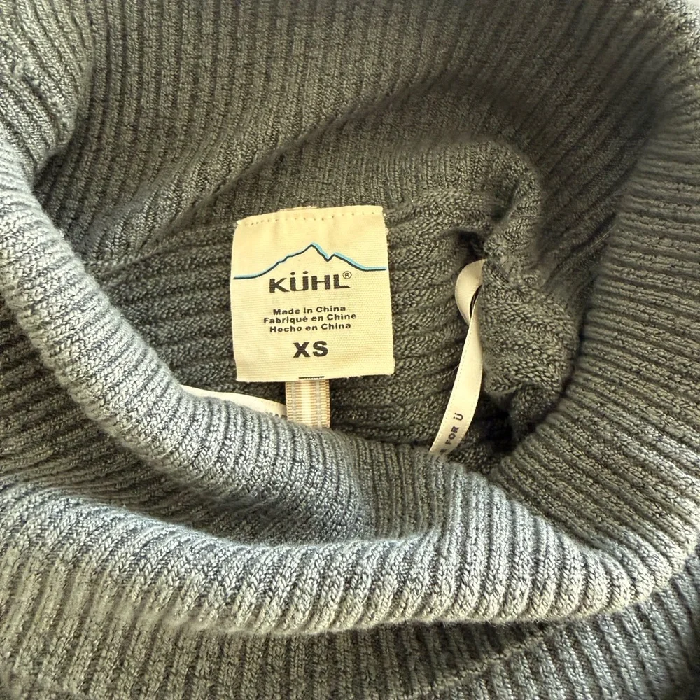 Kuhl Green Women's Turtleneck Sweater - Picture 4 of 5